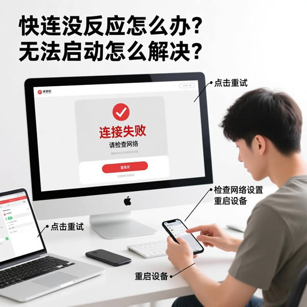 快连没反应怎么办?无法启动怎么解决? 快连没反应怎么办?无法启动怎么解决?