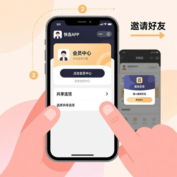 快连怎么共享会员？