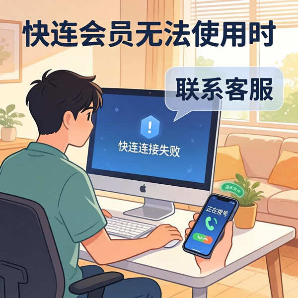 快连购买会员后无法使用怎么办？